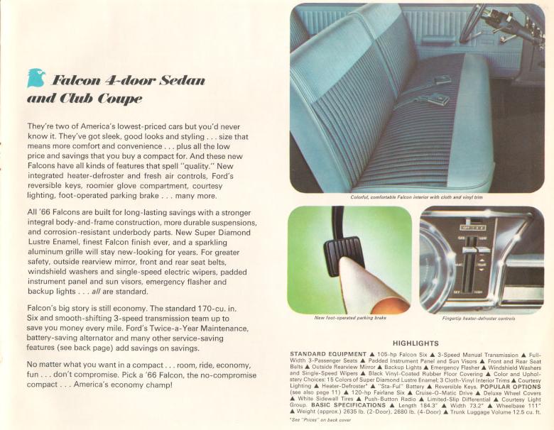 1966 Ford Falcon Brochure Page 3